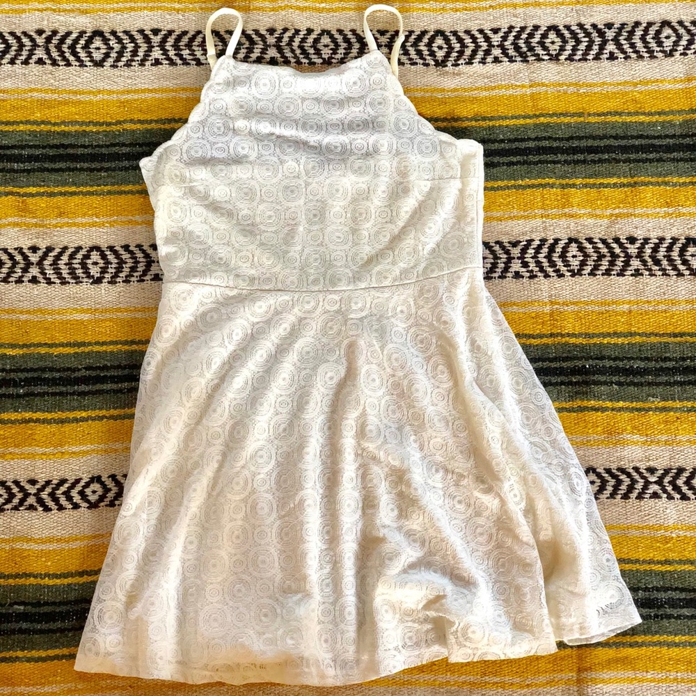 H&M short white flowy dress